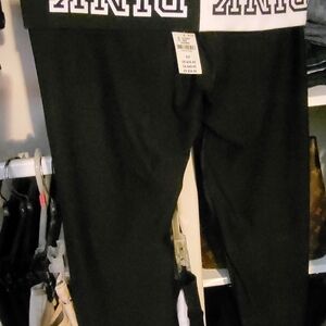 PINK Victoria's Secret Black Leggings Comfortable Casual Wear